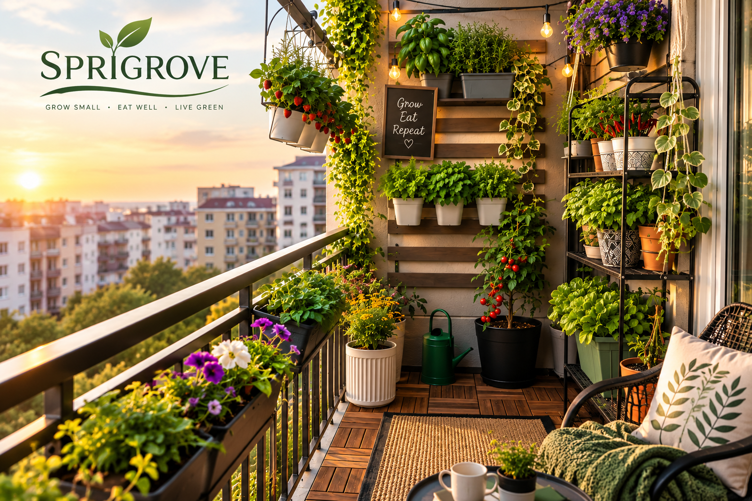 balcony garden ideas for a tiny productive garden