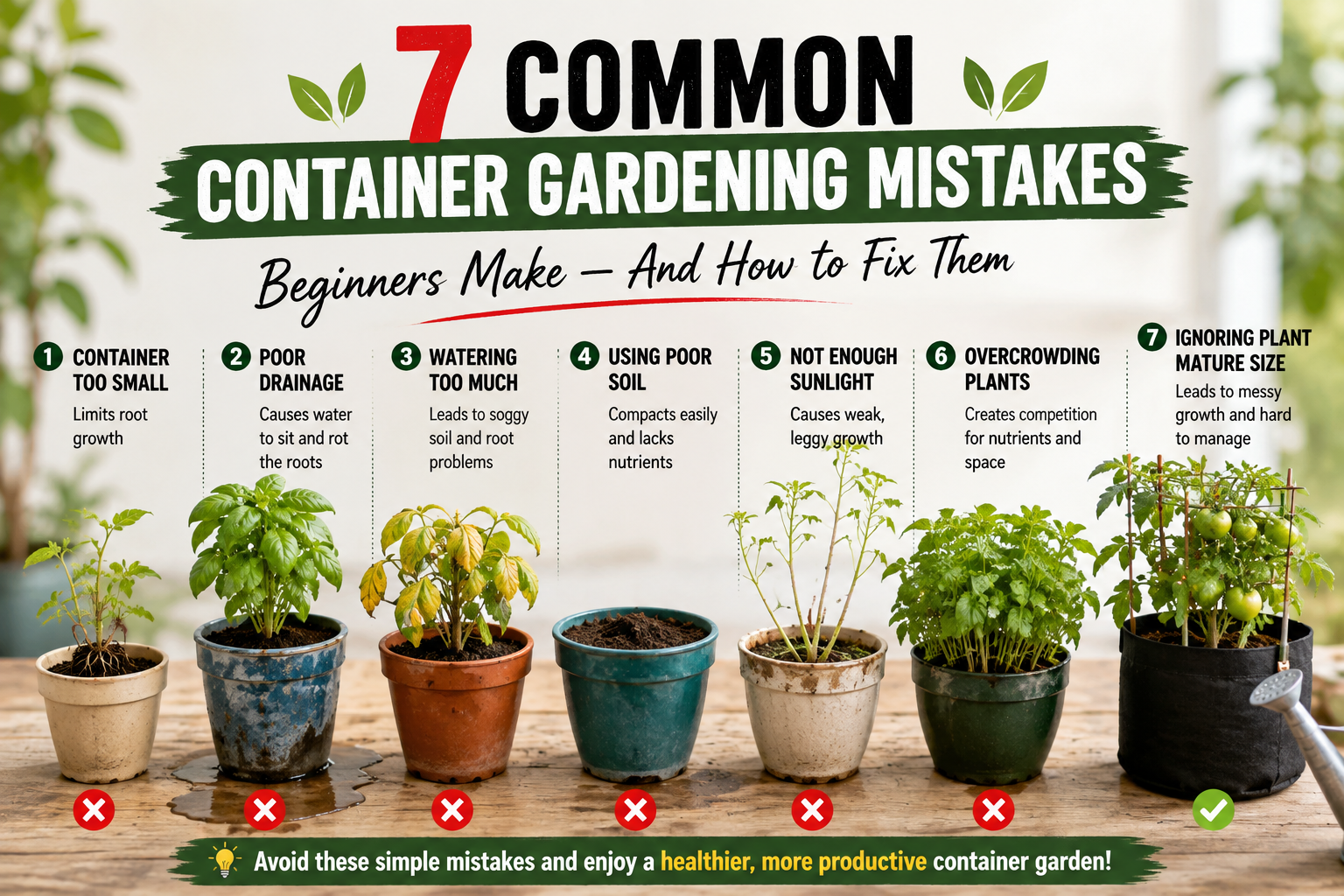 container gardening mistakes