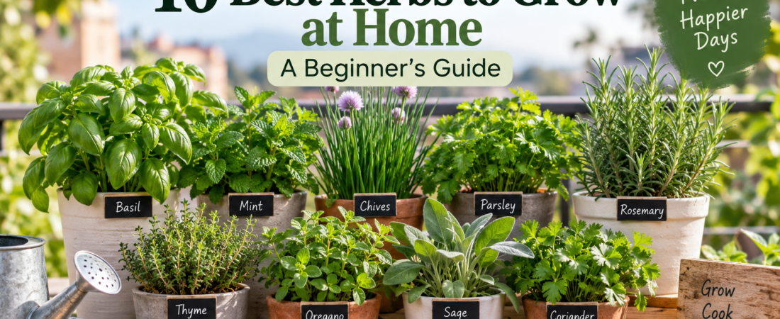 Best Herbs to Grow at Home: 10 Easy Choices